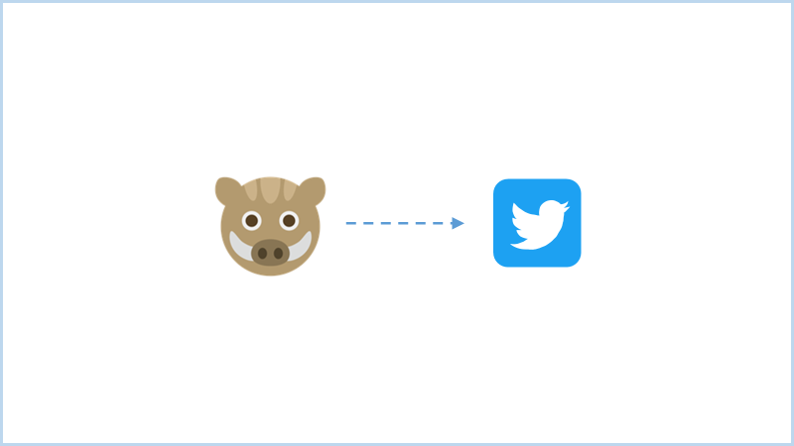 野菜や猪がツイートする「Twitter連携機能」を公開しました。